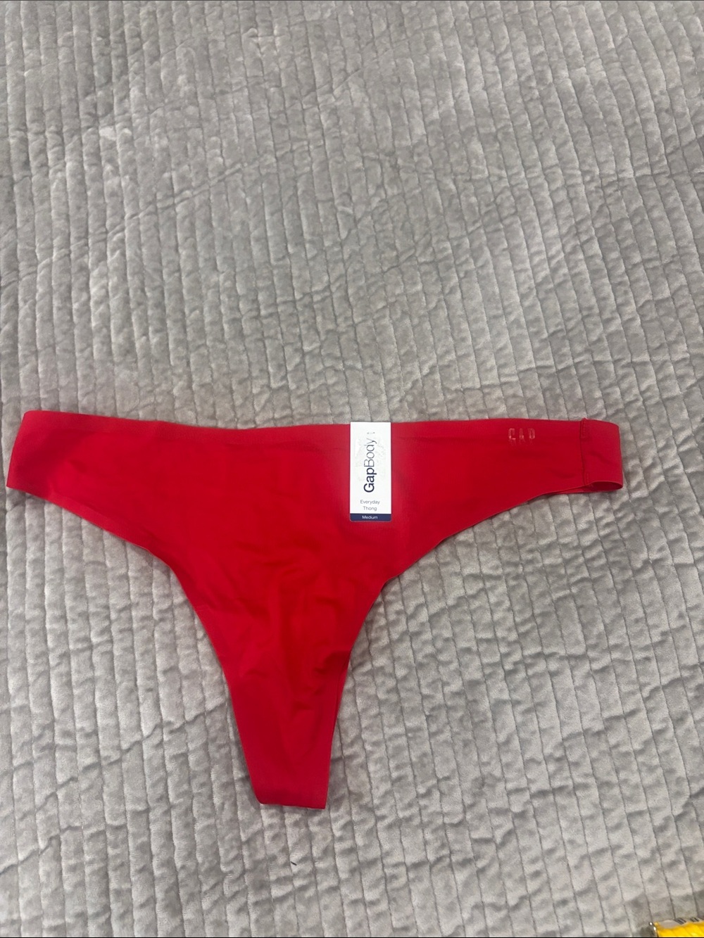 Red Seamless Thong Panty